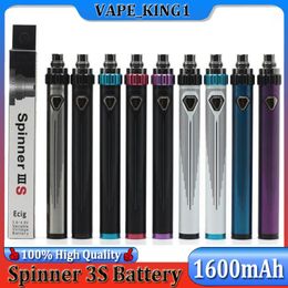 Vision Spinner 3S IIIS 1600mAh Batterie Tension variable 3.6V-4.8V Top Twist USB Passthrough ESAM-T Pour 510 Thread Atomizer Tank Fast Send
