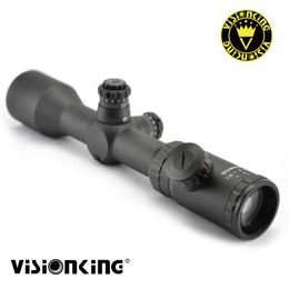 Lunette de visée Visionking 1.5-6x42 Optique longue portée Visée Collimateur Spyglass Red Dot Scope Night Illuminated Reticle Hunting Scope Sniper .223 .308