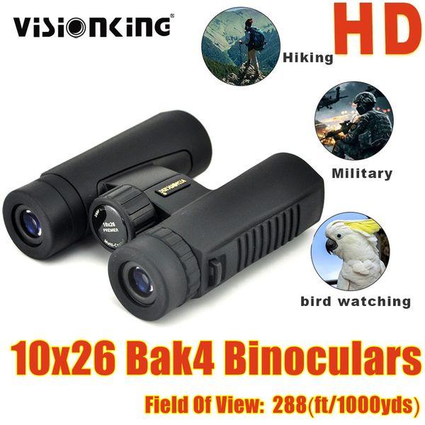 Visionking 10x26 jumelles longue portée télescope à Distance professionnel Bak4 Spyglass observation des oiseaux Camping Guide portée chasse