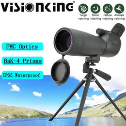 Visionking 20-60x60 Monocular Spotting Scope Zoom Bak4 FMC IP65 Waterproof Powerful Telescope W/Tripod For Camping Birdwatching
