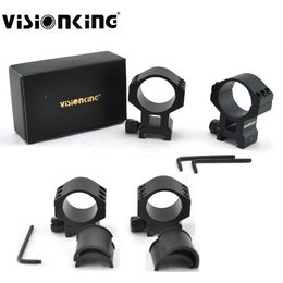 Visionking 25.4mm 30mm 35mm Aluminium Richtkijker Picatinny Mount Ring Voor .223 .308 .50 Cal Jacht 11mm 21mm Zwaluwstaart Mount