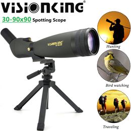 Visionking 30-90x90 Zoom Spotting Scope HD BAK4 Wide Angle FMC Waterproof Monocular Telescope Outdoor Golf Hunting Birdwatching