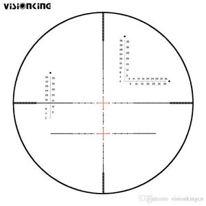 Visionking 4-48x65DL Campo de visión amplia Campo de visión de rifle de 35 mm Retícula de punto táctico de largo alcance Mil con anillos de montaje de 11 mm