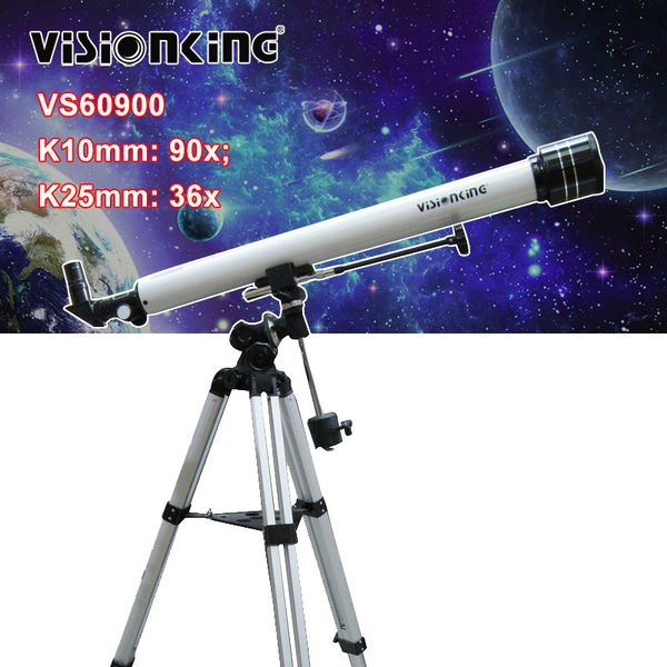 Visionking 60900 télescope astronomique professionnel 90X espace ciel lune Observation monoculaire astronomie portée avec trépied
