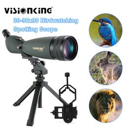 Visionking potente detectar alcance de caza óptica de caza monocular Vista de largo alcance Observación Telescopio monocular con adaptador de teléfono