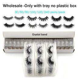 VisoFree Wimpers Set 3D Mink Eyelashes Invisible Band Washes Herbruikbare Make-up False Dramatische Faux Cils Groothandel