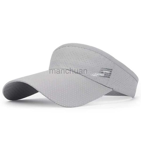 Visors Capas de pelota Sombreros de verano para mujeres Hombres Long Brim protector solar Tapa de béisbol Secado Sports Sports Cap Women Tennis Visor Sunhat Outdoor Hat 24412