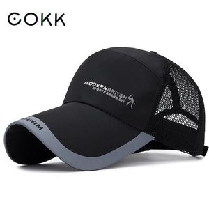 Vizieren COKK Baseball Cap Mannen Zomer Hoeden Voor Vrouwen Outdoor Ademend Zonnebrandcrème Sport Running Mesh Gorras Casual 230627