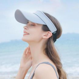 Visières mode Tennis sport chapeau femmes haut vide casquette de Baseball femme course en plein air Protection solaire fille plage chapeaux UV Gorra