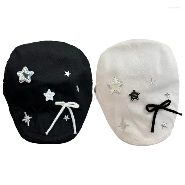 Visors Star Bows Chapeau pour Lady Girl Fashion Peptor Driver Painter Spring Sun