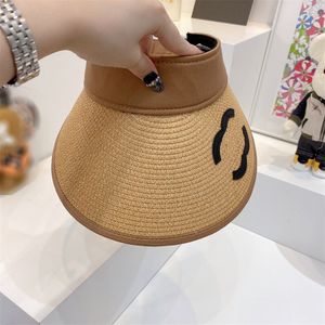 Vizieren Zonnehoed Designer Cap Voor Dames Mannen VisorTop Lege Caps Hoeden Heren Emmer Hoed Outdoor Vizier Cap Zomer Strohoed Plooien Pet Strandpetten