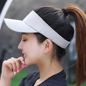 Visors Wide Brim Hats Bucket Beauts Chapeau Soleil Femmes Basball Capuchée Summer Blanc Blanc Caps-Sun-Sun Trof Visors Visors Seaside Outdoor Sport Tennis Hat 240412