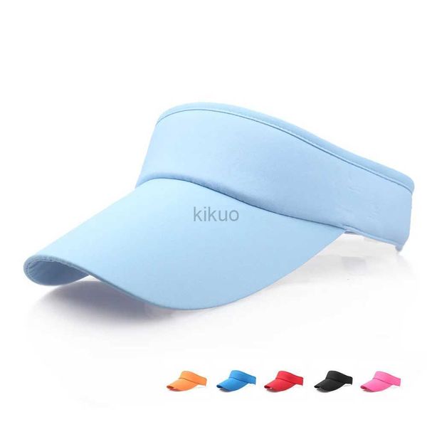 Visors Wide Brim Hats Bucket Hot Vente Men Femmes Summer Visor solide Solide Chapeau Plain Casual Ajusable Top vide Unisexe Cape solaire Cool Casquette Prix le plus bas 240413