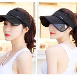 Visors Wide Brim Hats Bucket Sun Visor Hat Summer Summer Ladies Cycling Sunshade Outdoor Sports Cap