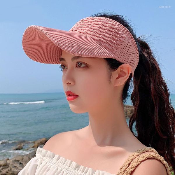 Visors Béisbol Femenino vacío Top Sol versión coreana Corea de primavera y verano Capa deportiva al aire libre Tennis Beach