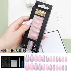 Vitagwx Amond Faux Nails Couverture complète Presse sur les pointes de l'ongle 24 PC