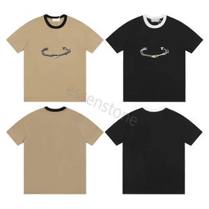 VIVI 24ss diseñador hombres camiseta conjunto letra impresión para hombre camisa casual y corta para mujer camisa de algodón suelta camisetas de alta calidad gira de verano hombres camiseta Tamaño