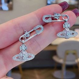 Viviane Collier Designer Viviennes Vivieene Westwood Jewelry Diamond Saturne Paper Clip Orees Oreads For Womens Inns Lumière Luxury et Advanced Sense Small Planet Long
