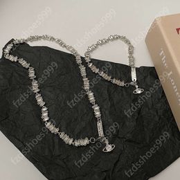 Viviane Westwood ketting vrouwen ontwerper gouden sieraden vrouw kettingen klaver goud zilveren cubaanse linkketen choker dames luxe klassieke roestvrijstalen hanger01