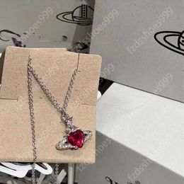 Viviane Westwood ketting vrouwen ontwerper gouden sieraden vrouw kettingen klaver goud zilveren cubaanse linkketen choker dames luxe klassieke roestvrij staal hanger08