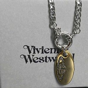 Viviane Westwood ketting vrouwen ontwerper gouden sieraden vrouw kettingen klaver goud zilveren cubaanse linkketen choker dames luxe klassieke roestvrijstalen hanger 11