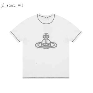 Viviane Westwood-shirt Heren T-shir T Viviane Westwood T-shirt Brand Kleding Men Dames Zomer Westwood-shirt met letters Katoen Jersey Hoogwaardige tops 7411