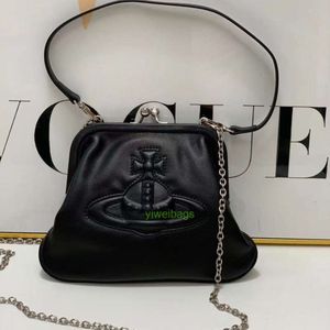 Vivianeism Westwoodism Bag Tas Empress Dowager's Clip Bag Small Group High-Grade Dumplings Bag Leather Messenger Bag For Women Jed8