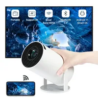 Mini proyector P10 Global, 4K, WIFI, Bluetooth, 64GB, Android 10, enfoque  eléctrico, 1080P, cine en casa