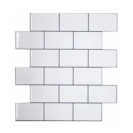 Vividtiles Carreaux plus épais peler et coller des carreaux muraux de qualité supérieure à coller sur les carreaux dosseret de cuisine - Paquet de 5 pièces 211021255A