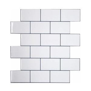 Vividtiles Carreaux plus épais peler et coller des carreaux muraux de qualité supérieure à coller sur les carreaux dosseret de cuisine - Paquet de 5 pièces 211021203j