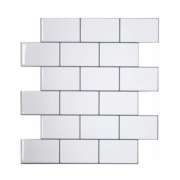 Vividtiles Carreaux plus épais peler et coller des carreaux muraux de qualité supérieure à coller sur les carreaux dosseret de cuisine - Paquet de 5 pièces 2110213145