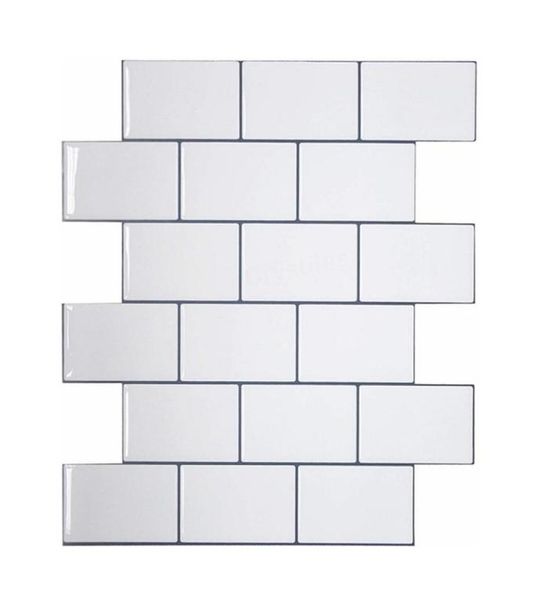 Vivitiles carreaux plus épais se peler et bâton carreaux de mur premium bâton sur carreaux de cuisine dosseret 5 pièces pack 2110218806984