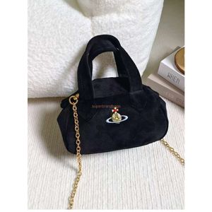 Vivienne Bag Saturn's Empress Dowager Velvet Bowling Ball Herfst/Winter Nieuwe mini handtasketen Crossbody Mini Bag