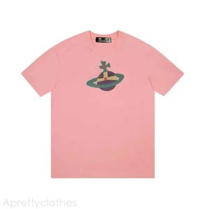 Viviennes Westwood Sac Tshirt Jersey Top Quality Designer T-shirt West Viviennes Westwood T-shirt Brand Vêtements Weatshirt Men Femmes Summer Lettres Coton Shirt 114