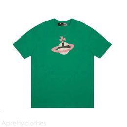 Viviennes Westwood Clothing Designer T Shirt Brand T -shirt Weatshirt Men Dames Zomerbrieven Katoen Viviennes Westwood Bag T -shirt Jersey Kwaliteit Top 448