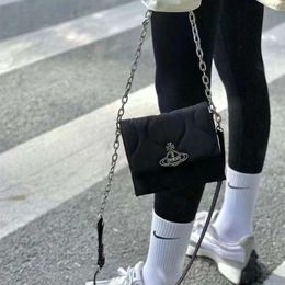 Viviennes Westwoods -stijl Promotie Saturn Pirate Patroon Flap Bag Franse minderheid schouder schuine