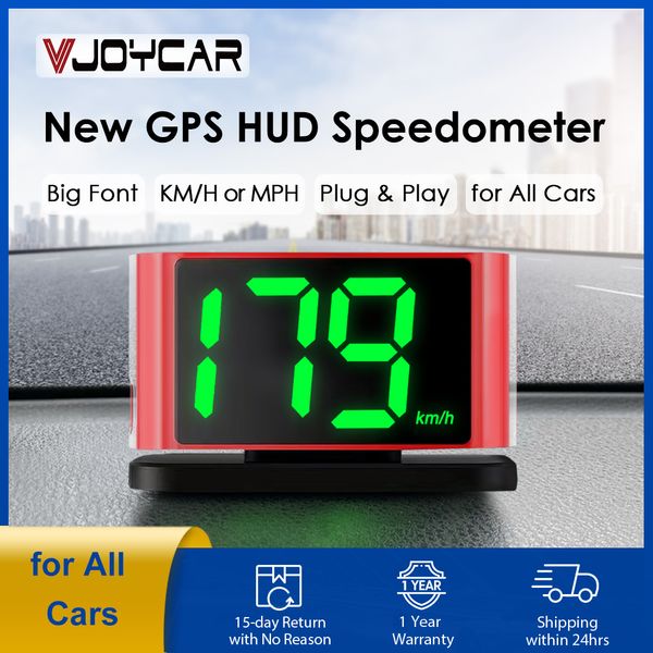 Voleómetro digital Vjoycar GPS para todos los autos enchufe y juega accesorios de electronicias electrónicas para automóviles de 2 colores