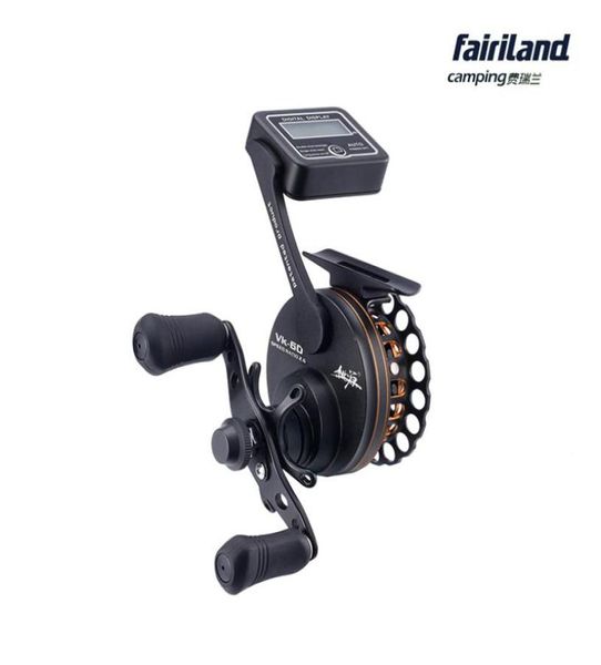 VK60 6BB 261 Full Metal Gear Leftright Hand W Line Counter Raft Fishing Reel Fly Fish Fish Reel Pruted Produit 7519030