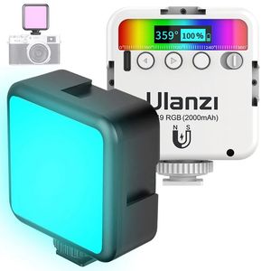 VL49 RGB Video Lights Mini Led Camera Light 2000MAH Oplaadbare LED -paneel Lamp Foto Videoverlichting voor YouTube Tik Tok