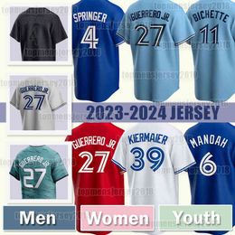 27 Vladimir Guerrero Jr. 11 Bo Bichette honkbalshirt 36 Davis Schneider Toronto 39 Kevin Kiermaier 4 George Springer Blue Jays Daulton Varsho Chad Green Alek Manoah