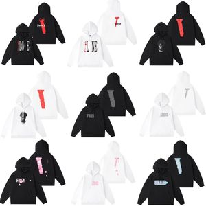 America Brand Unisex Hoodies Mens Algodón de manga larga de manga larga V Carta de la calle delantera y trasera