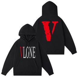 Vlone hoodie heren designer dames designerkleding katoenen doek Street High Street Fashion Brand Losse heren Dames Dezelfde mode Veelzijdige onderkant streetwear heren