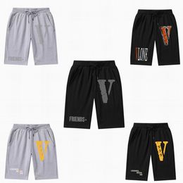 vlone man designer short set Summer Gym Shorts para hombres Shorts para hombre 9 pulgadas Workout Basketball Running Shorts Hombres con bolsillos Cotton Casual Shorts Cintura elástica