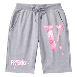 Vlone man korte heren shorts Vlone recreatieve shorts dsq2 unisex shorts katoen sport mode korte straatstijl tij knie lengte essentiële shorts zwart grijs