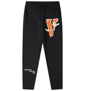 VLONE nuevos pantalones holgados para hombres y mujeres, moda informal clásica, pantalones sanitarios de felpa, pantalones casuales de algodón simples VL WK103