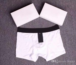 Boxers Algodón Transpirable Calzoncillos de lujo Cintura ajustada Ropa interior de diseñador para hombre