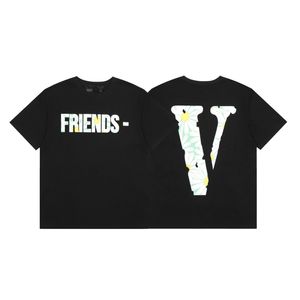 VLONE Tshirt Nouvelle Marque coton lycra tissu Hommes et Femmes O-cou imprimé chemises Coton Tee Casual Manches Courtes Classique Mode Tendance pour Hommes chemise 6212