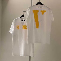 Vlones tendance Limited Big V t-shirts Fumée Saint Valentin Réfléchissant À Manches Courtes Couples T-shirt Street Fashion Marque Vêtements D'été fs05