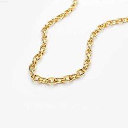 Vlove 9k 10k 14k 18k cadenas de Cable de oro Real collar Chaine Pour Femme cadena llena de oro para la fabricación de joyas collar de diamantes