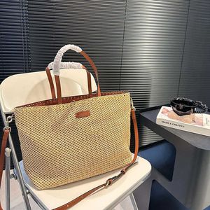 VLT geweven strandzakken Designer Handtassen voor dames Strawtas Zomer grote winkeltas tassen 240415